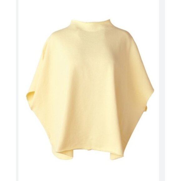 Frank & Eileen Funnel Neck Capelet top - Canary Yellow on Garmentory - Picture 1 of 13